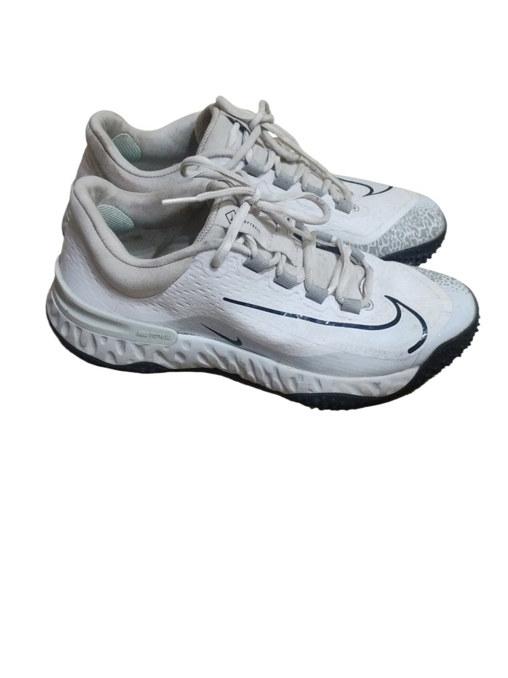 Nike Alpha Huarache Elite 4 Turf Softball White Womens Size 9.5